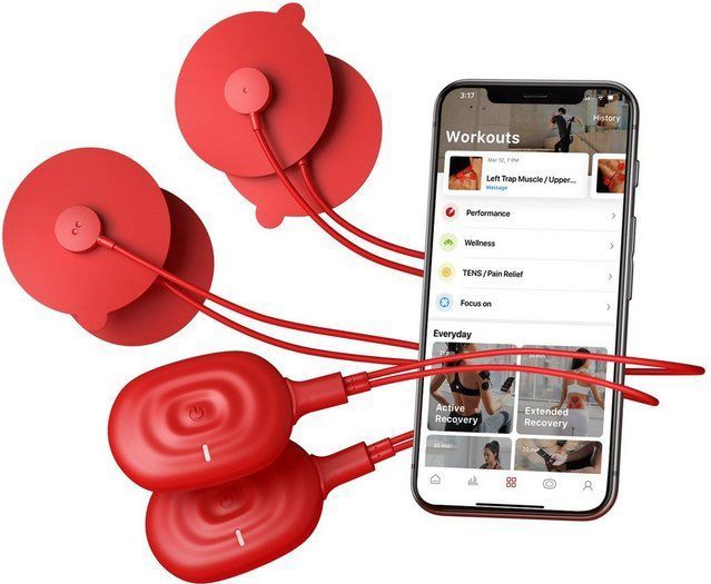 Powerdot Duo Red 2.0 - Spierstimulator - Lichtgewicht - App Gestuurd