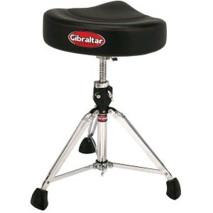 Gibraltar batterij kruk, drumkruk 9000 Series Saddle Pro Series 2-Tone, 9608-2T (diameter: 40 cm, vinyl zitting, hoogteverstelling, rubberen voetjes 'Super Foot')