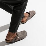 Birkenstock - Klassieke Boston Felt Clog - Bruin - Suède