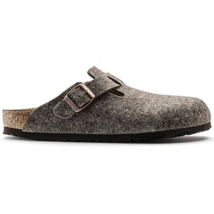 Birkenstock - Klassieke Boston Felt Clog - Bruin - Suède