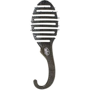 Wet Brush Shower Detangler Hair Brush Glitter Black 1 Pcs