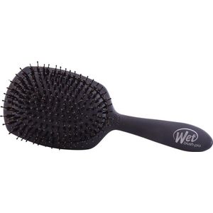WetBrush Pro Epic Deluxe Shine Enhancer - Grote Zwarte Paddle Haarborstel - Ontwart Nat & Droog Haar Zonder Pijn Of Beschadiging - Met Everlasting Shine Borstelharen - Voor Glanzend, Gezond Haar - Voor Elk Haartype - Salonkwaliteit
