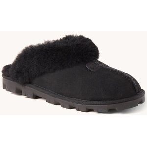 UGG® Coquette Pantoffels voor Dames in Black, Maat 37, Leder