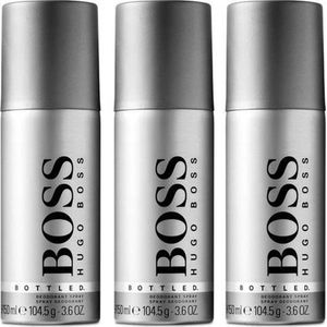 Hugo Boss - Bottled - Deodorant Spray - 3 x 150 ml - Bundelvoordeel