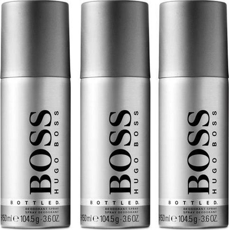 Hugo Boss - Bottled - Deodorant Spray - 3 x 150 ml - Bundelvoordeel