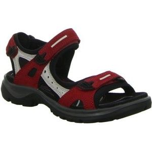 ECCO Offroad sandalen voor dames, Chili Red Concrete Black, 36 EU