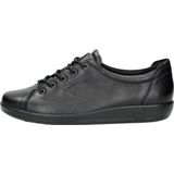 ECCO - Soft 2.0 Low - Veterschoen - Black Feather - Leer