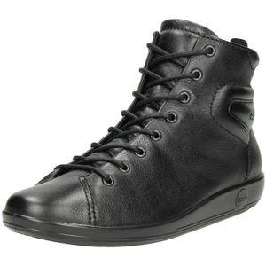 ECCO Zachte lage sneakers voor dames, Zwart Zwart Met Zwarte Sole56723, 39 EU