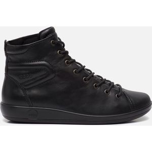 ECCO SOFT 2 0 dames Veterboot - Zwart