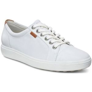 Ecco Sneakers ECCO SOFT 7 W met label, vrijetijdsschoen, halfhoge schoen, veterschoen, smalle vorm