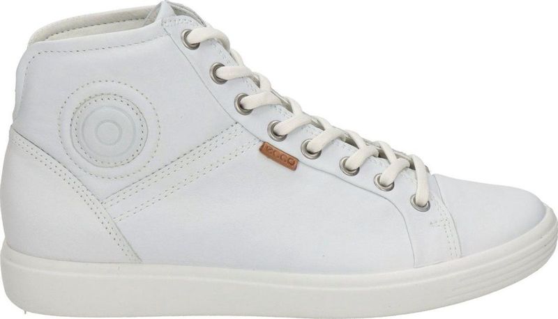 ECCO - Soft 7 High Top - Sportschoenen - Zwart - Leer