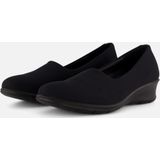 ECCO Felicia Stretch Wedge voor dames, Zwart/Zwart, 9-9.5