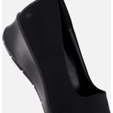 Ecco - Felicia - Instappers - Zwart - Textiel - Comfortabele Pasvorm