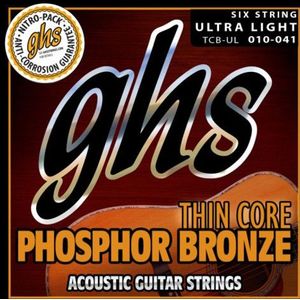 GHS Thin Core Phosphor Bronze Ultra Light 010 - 041 western gitaarsnaren