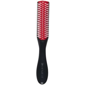 Denman D14 handtas borstel 5 Rij (Zwart-Rood-Wit)
