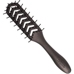 Denman Flexible Vent Brush for Blow Drying - Styling Hair Brush for Wet Dry Curly Thick Straight Hair - For Women and Men (Black), (F200TEPT)