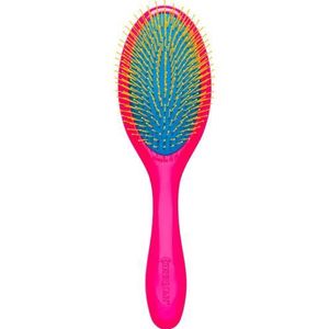 Denman Tangle Tamer Gentle ontwarringsborstel roze/blauw/geel