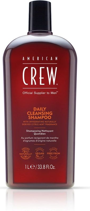 American Crew Daily Cleansing Shampoo  1  Voor een schone haarbos vrij van product resten