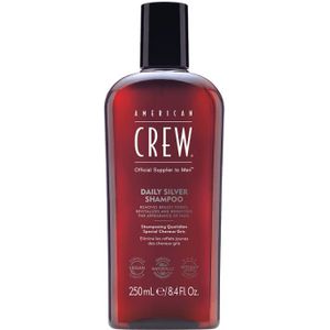 American Crew Daily Silver Shampoo 250 ml – shampoo voor grijs haar voor dagelijks gebruik