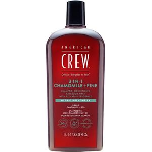 American Crew - 3-in-1 Shampoo, Conditioner & Body-Wash Chamomile & Pine