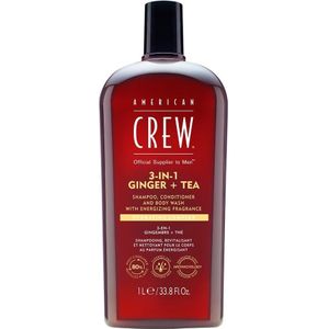 American Crew - 3-in-1 Shampoo, Conditioner & Body-Wash Ginger Tea