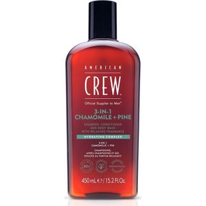 American Crew - 3-in-1 Shampoo, Conditioner & Body-Wash Chamomile & Pine