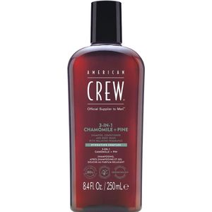 American Crew - 3-in-1 Shampoo, Conditioner & Body-Wash Chamomile & Pine