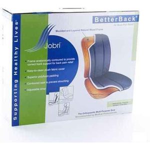 BetterBack - Jobri Rugsteun - Zwart - Met Extra Rugkussentje (BetterBackPad)