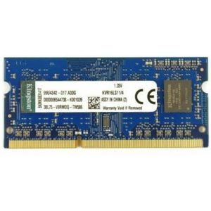 Kingston ValueRAM Werkgeheugenmodule voor laptop DDR3L 4 GB 1 x 4 GB Non-ECC 1600 MHz 204-pins SO-DIMM CL11 11-11-28 KVR16LS11/4
