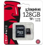 Kingston MicroSD Kaart - 128GB - Inclusief SD Adapter