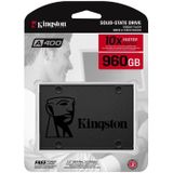Kingston A400 SSD intern 2,5"" SATA Rev 3.0, 960 GB - SA400S37/960G, zwart