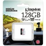 Kingston Sdce/128Gb Sdce High Endurance Microsd-Kaart, 128Gb, Zwart/Wit
