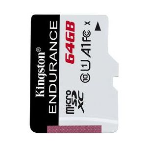 Kingston MicroSDXC Endurance 64GB - Wit/Zwart