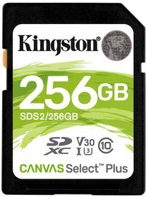 Kingston Canvas Select Plus Geheugenkaart 256GB - SDXC UHS-I
