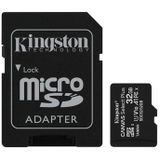 Kingston MicroSDHC Geheugenkaart - 32GB - Class 10 - Inclusief Adapter