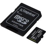 Kingston Canvas Select Plus microSD Card 64 GB geheugenkaart SDCS2/64GB, Class 10 UHS-I A1, Incl. Adapter