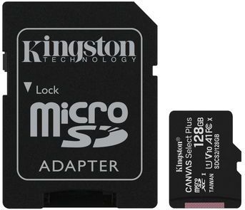 Kingston Micro SD Geheugenkaart 128GB - Canvas Select Plus