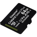 Kingston 64GB MicroSDHC Canvas Select Plus - Klasse 10 - 100MB/s