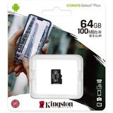 Kingston 64GB MicroSDHC Canvas Select Plus - Klasse 10 - 100MB/s