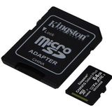 Kingston Micro SD Geheugenkaart - Canvas Select Plus - 64GB - SD-Adapter