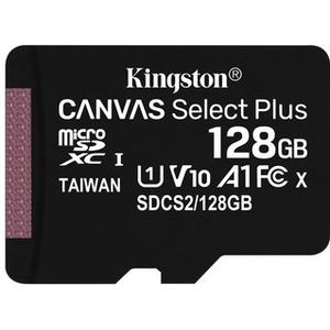 Kingston 128GB MicroSDHC Canvas Select Plus - Klasse 10 - 100MB/s