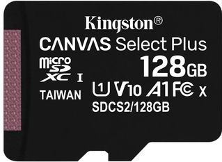 Kingston 128GB MicroSDHC Canvas Select Plus - Klasse 10 - 100MB/s