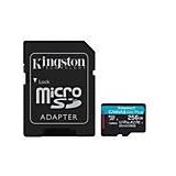 Kingston - Canvas Go! Plus - Geheugenkaart - 256 GB - microSDXC + Adapter