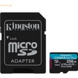 Kingston - Canvas Go! Plus - Geheugenkaart - 256 GB - microSDXC + Adapter