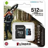 Kingston - Canvas Go! Plus - microSDXC - 512GB - Class 10 - UHS-I - U3 - V30