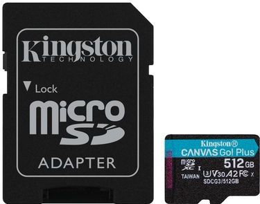Kingston - Canvas Go! Plus - microSDXC - 512GB - Class 10 - UHS-I - U3 - V30