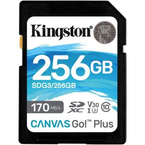 Kingston SDG3 256GB - UHS-I - Zwart - SD Geheugenkaart