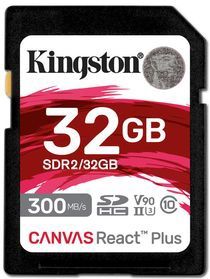 Kingston Technology Canvas React Plus 32 GB SD - Klasse 10 - UHS-II - 300 MB/s, 260 MB/s