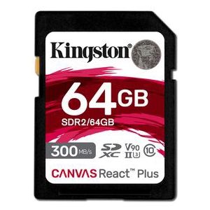 Kingston SDXC Geheugenkaart 64GB - 8K Ultra HD - UHS-II
