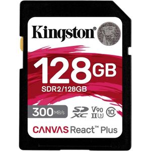 Kingston Canvas React Plus 128GB - V90 - UHS-II - Class10